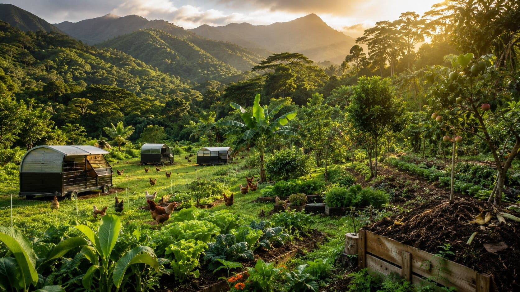Regenerative generation farm in Puerto Rico