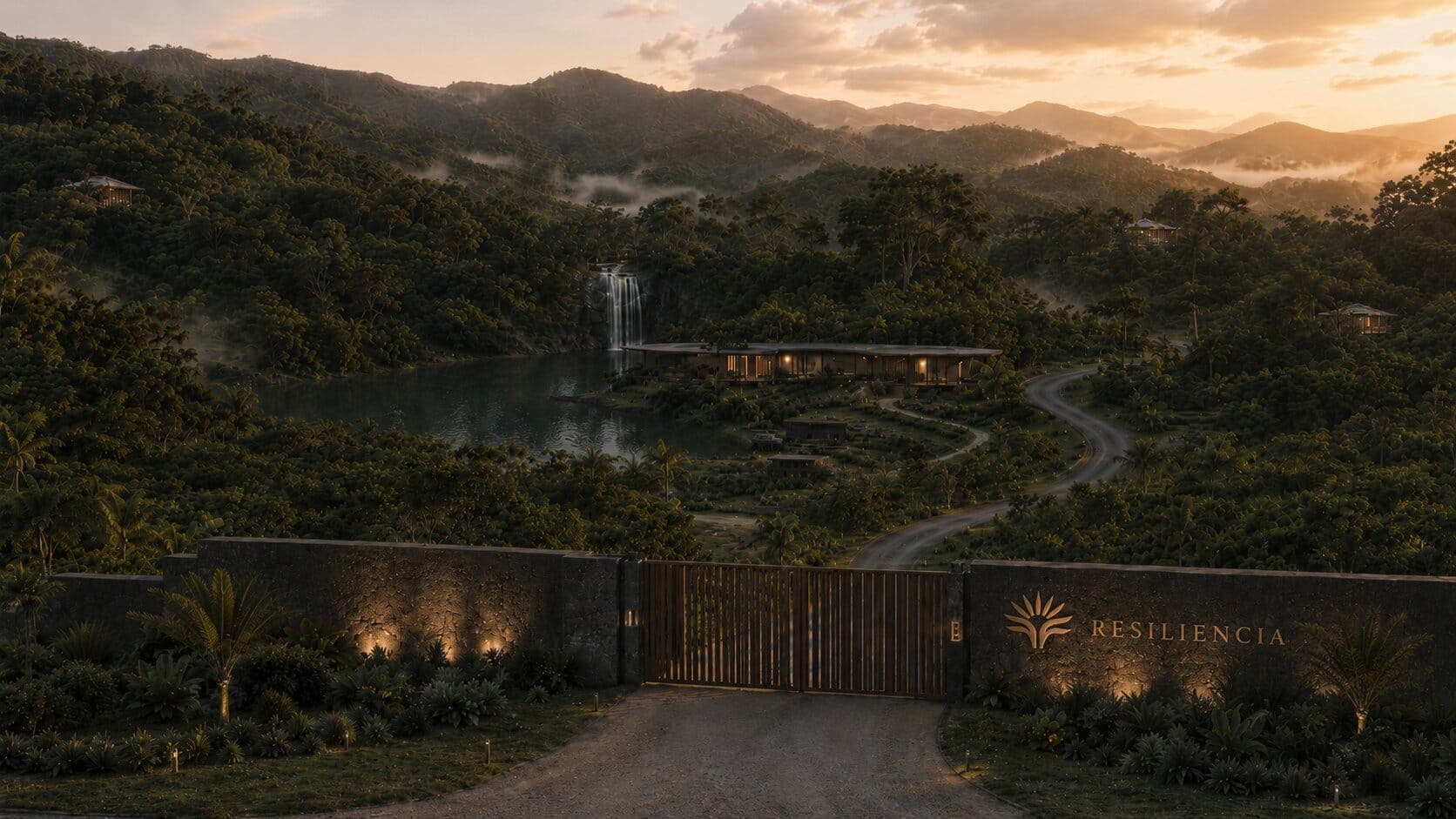 Resiliencia mountain farm landscape in Puerto Rico